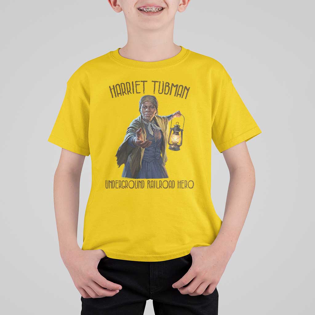 Harriet Tubman T Shirt For Kid Underground Railroad Hero Black History Month Gift