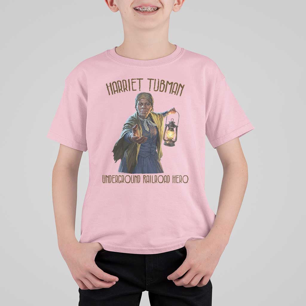 Harriet Tubman T Shirt For Kid Underground Railroad Hero Black History Month Gift