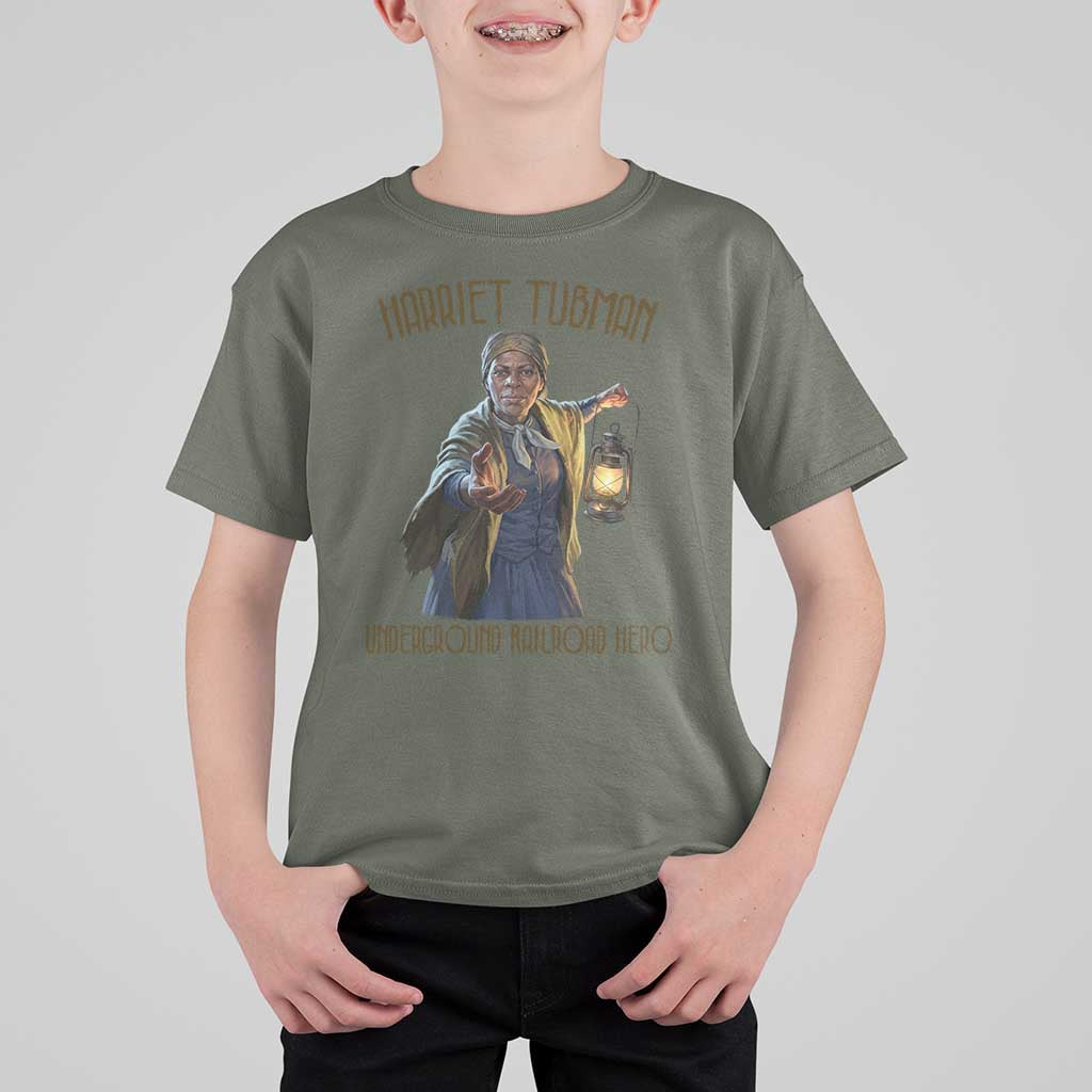 Harriet Tubman T Shirt For Kid Underground Railroad Hero Black History Month Gift