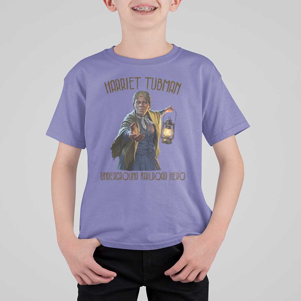 Harriet Tubman T Shirt For Kid Underground Railroad Hero Black History Month Gift