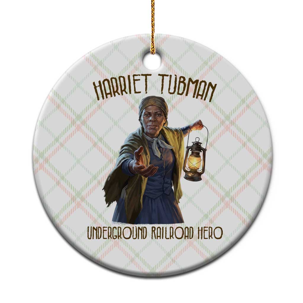 Harriet Tubman Ceramic Ornament Underground Railroad Hero Black History Month Gift