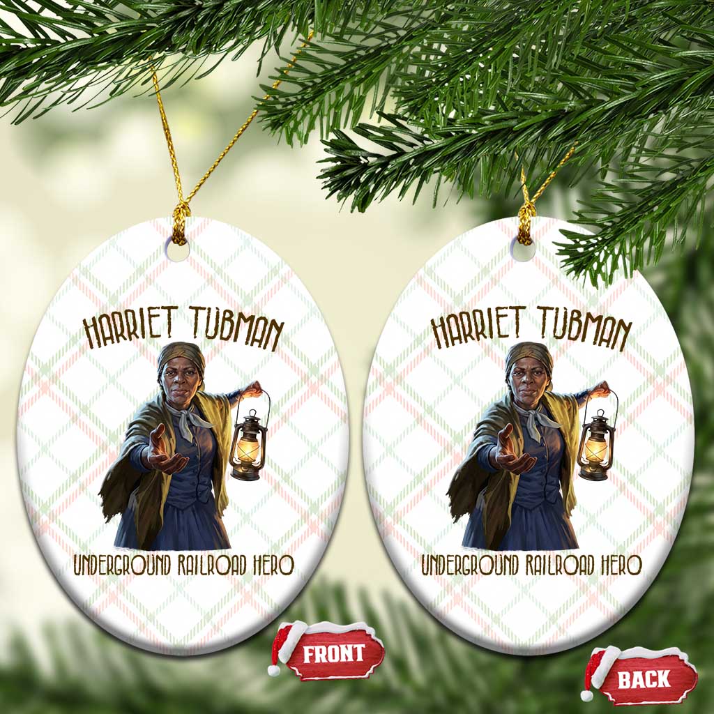 Harriet Tubman Ceramic Ornament Underground Railroad Hero Black History Month Gift