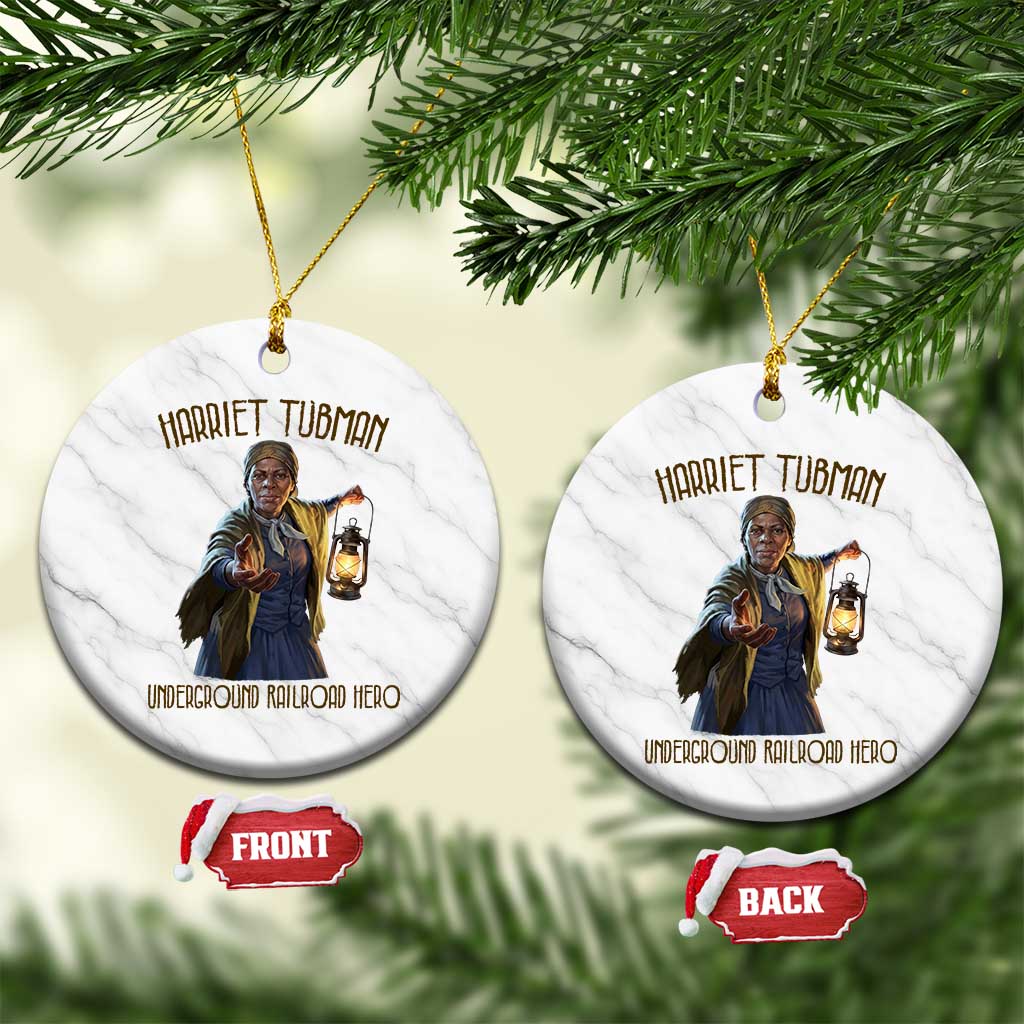 Harriet Tubman Ceramic Ornament Underground Railroad Hero Black History Month Gift