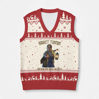 Harriet Tubman V-Neck Knit Sweater Vest Underground Railroad Hero Black History Month Gift