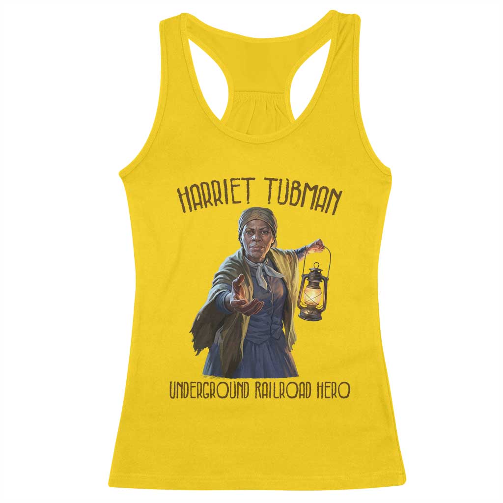Harriet Tubman Racerback Tank Top Underground Railroad Hero Black History Month Gift