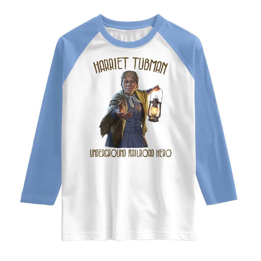 Harriet Tubman Raglan Shirt Underground Railroad Hero Black History Month Gift
