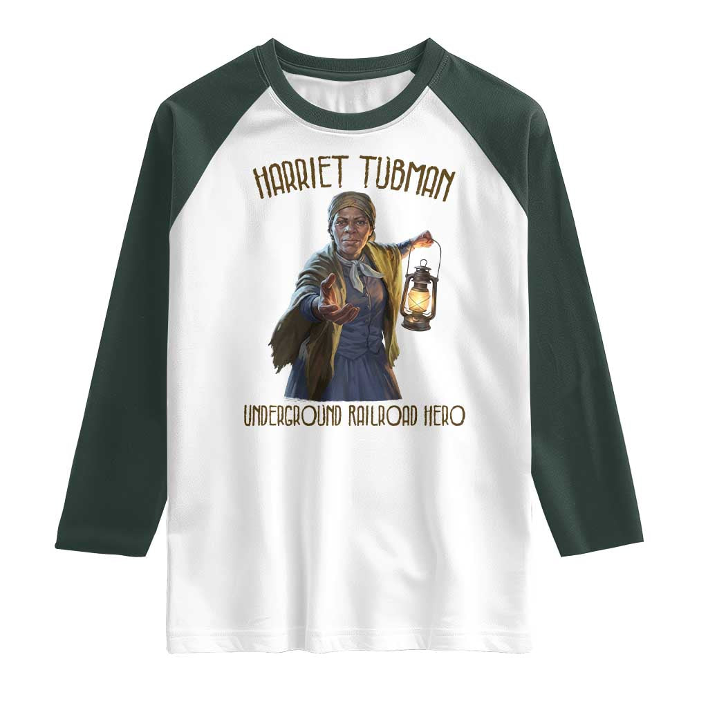 Harriet Tubman Raglan Shirt Underground Railroad Hero Black History Month Gift