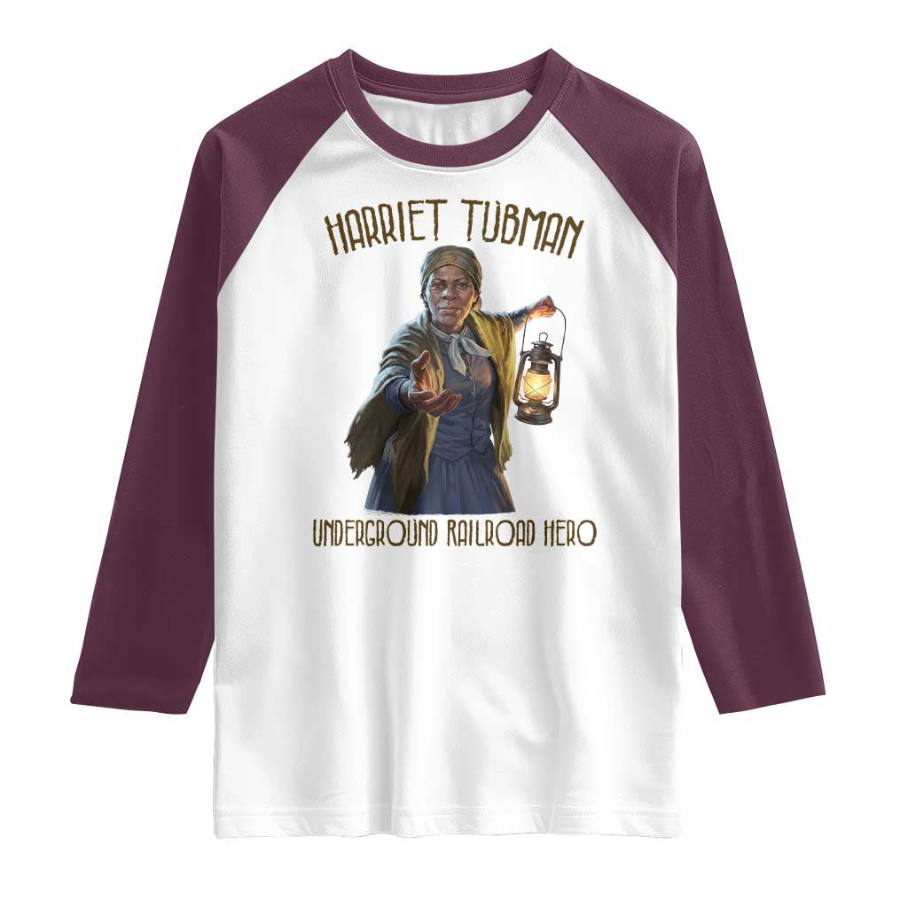 Harriet Tubman Raglan Shirt Underground Railroad Hero Black History Month Gift