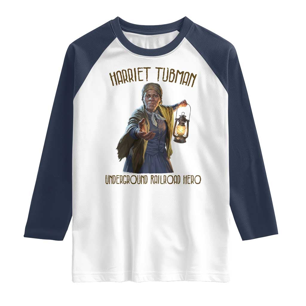 Harriet Tubman Raglan Shirt Underground Railroad Hero Black History Month Gift