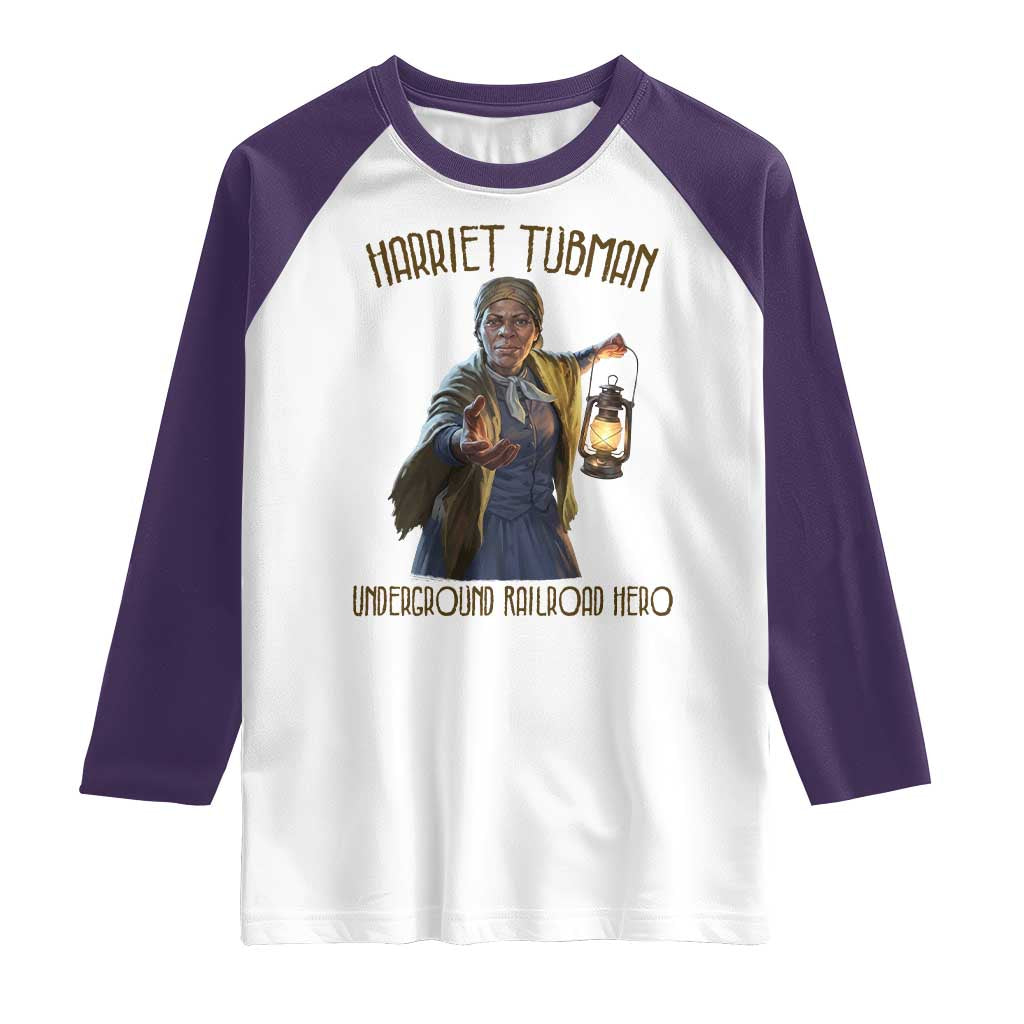 Harriet Tubman Raglan Shirt Underground Railroad Hero Black History Month Gift
