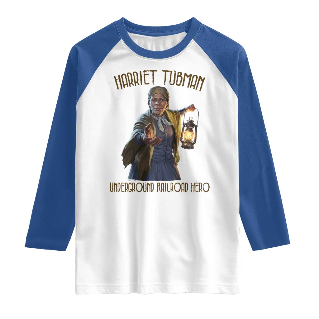 Harriet Tubman Raglan Shirt Underground Railroad Hero Black History Month Gift