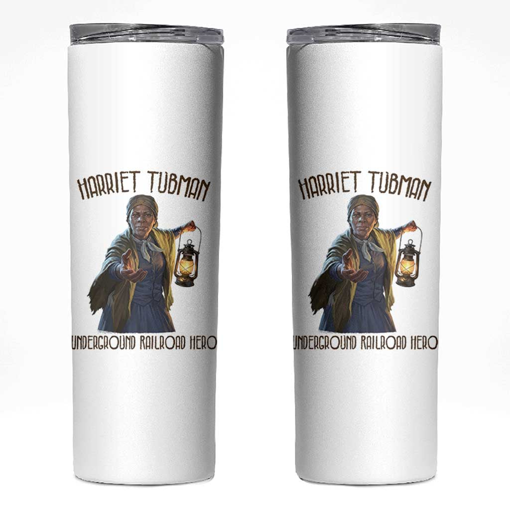 Harriet Tubman Skinny Tumbler Underground Railroad Hero Black History Month Gift