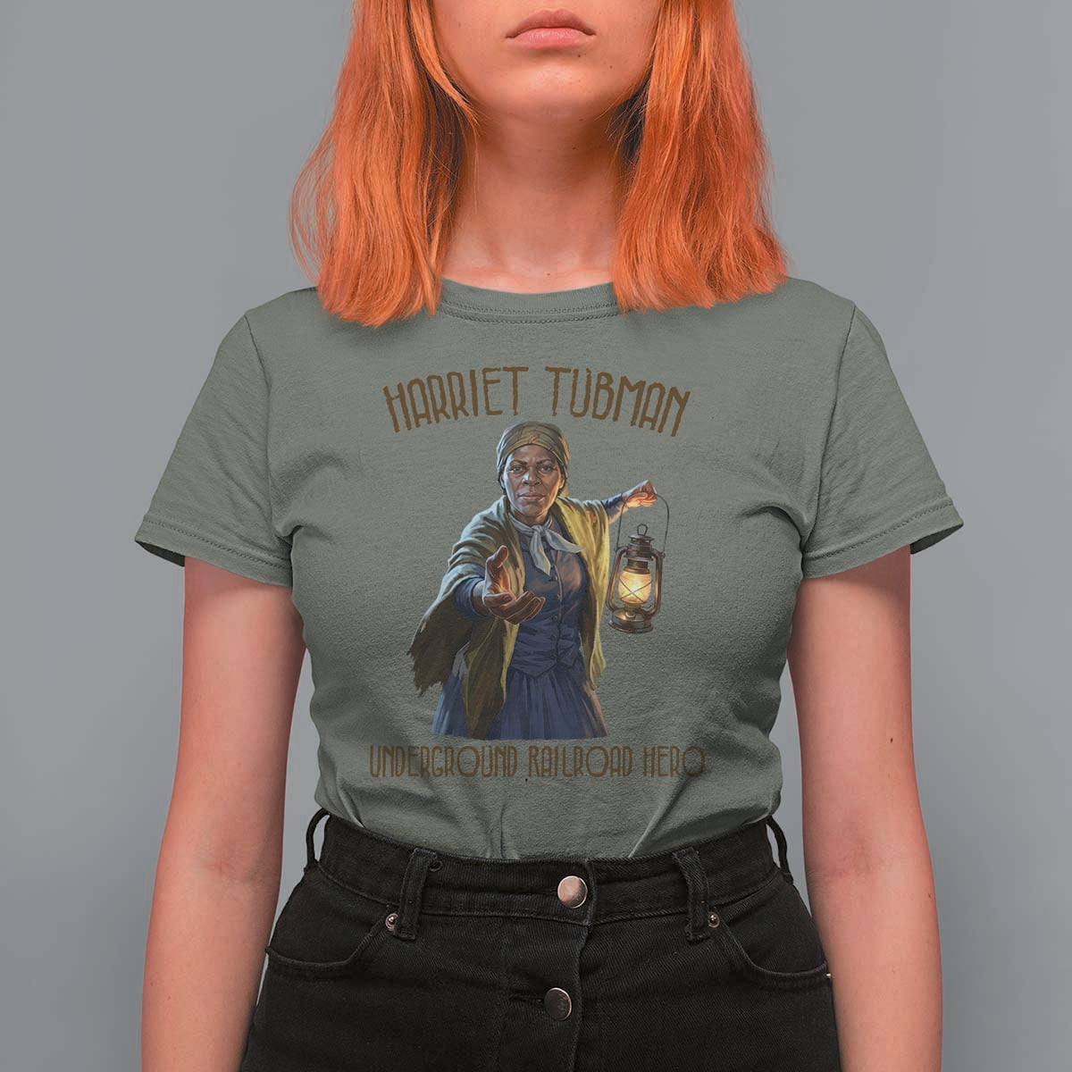 Harriet Tubman T Shirt For Women Underground Railroad Hero Black History Month Gift