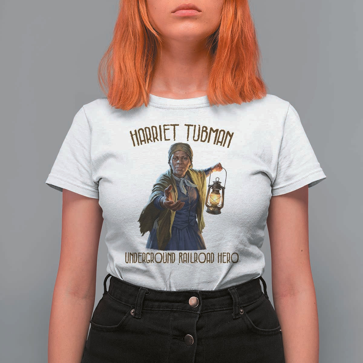 Harriet Tubman T Shirt For Women Underground Railroad Hero Black History Month Gift