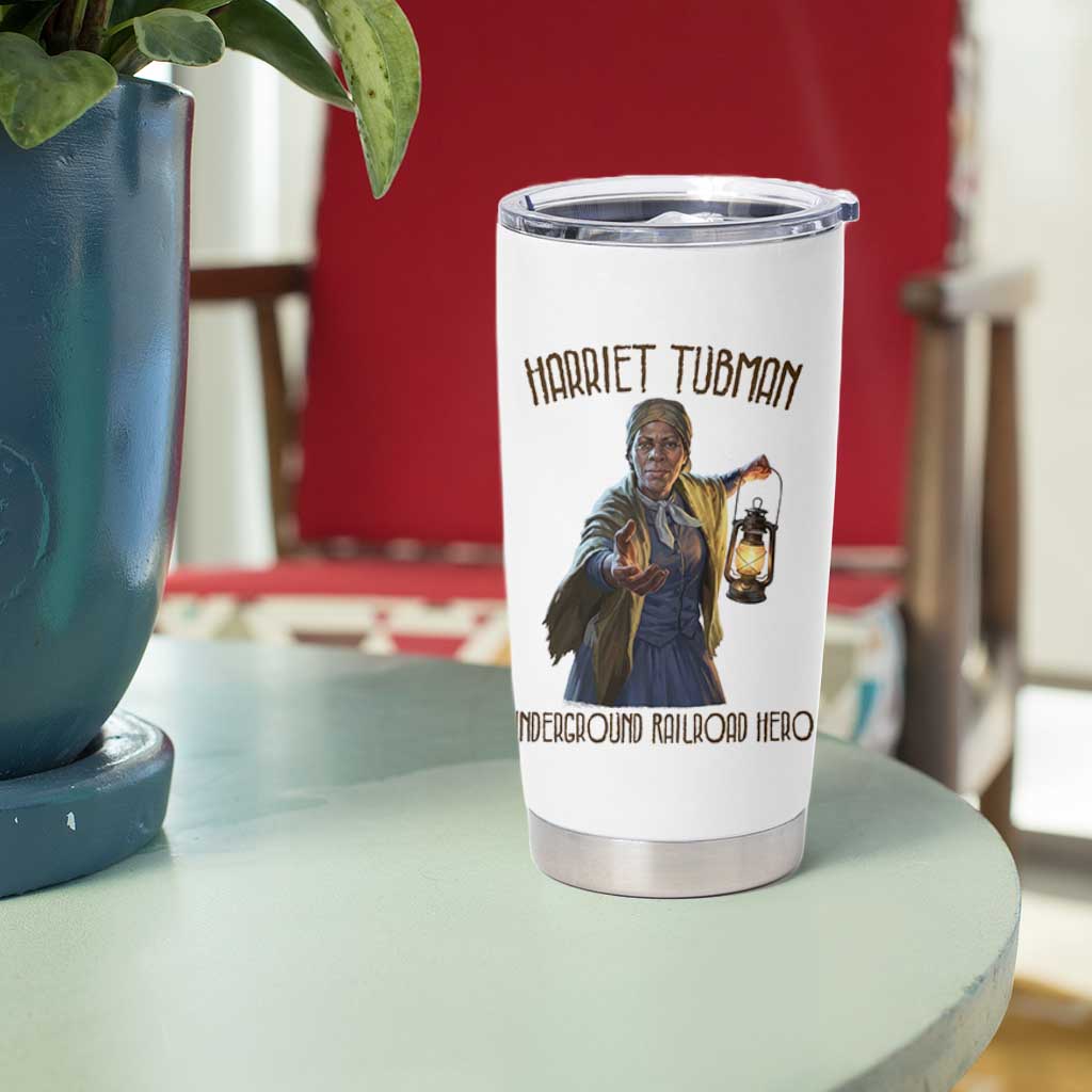 Harriet Tubman Tumbler Cup Underground Railroad Hero Black History Month Gift