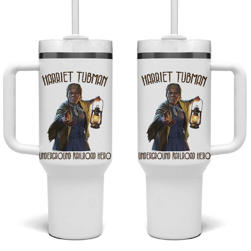 Harriet Tubman Tumbler With Handle Underground Railroad Hero Black History Month Gift