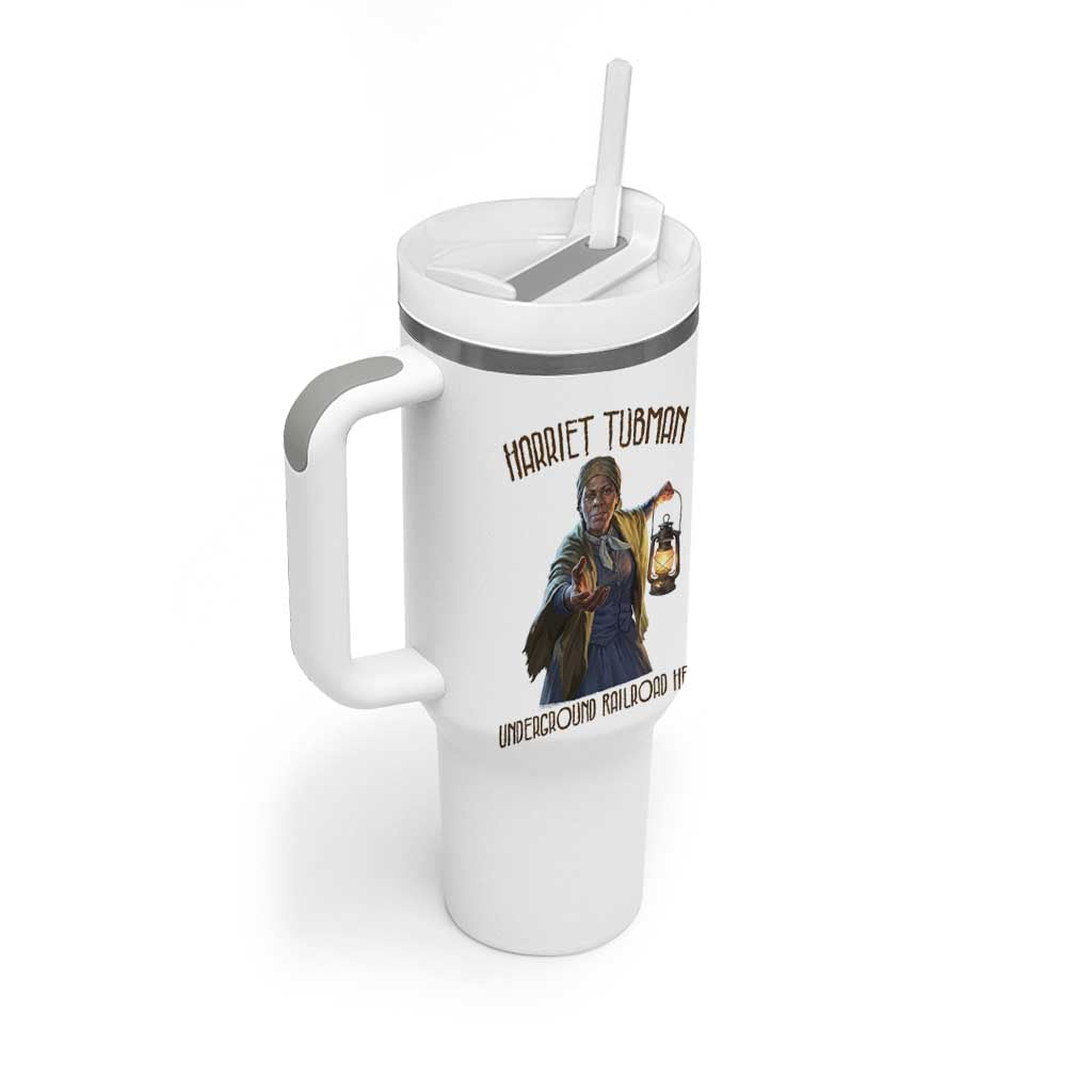 Harriet Tubman Tumbler With Handle Underground Railroad Hero Black History Month Gift