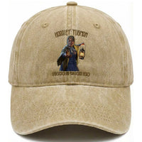 Harriet Tubman Washed Cotton Baseball Cap Underground Railroad Hero Black History Month Gift