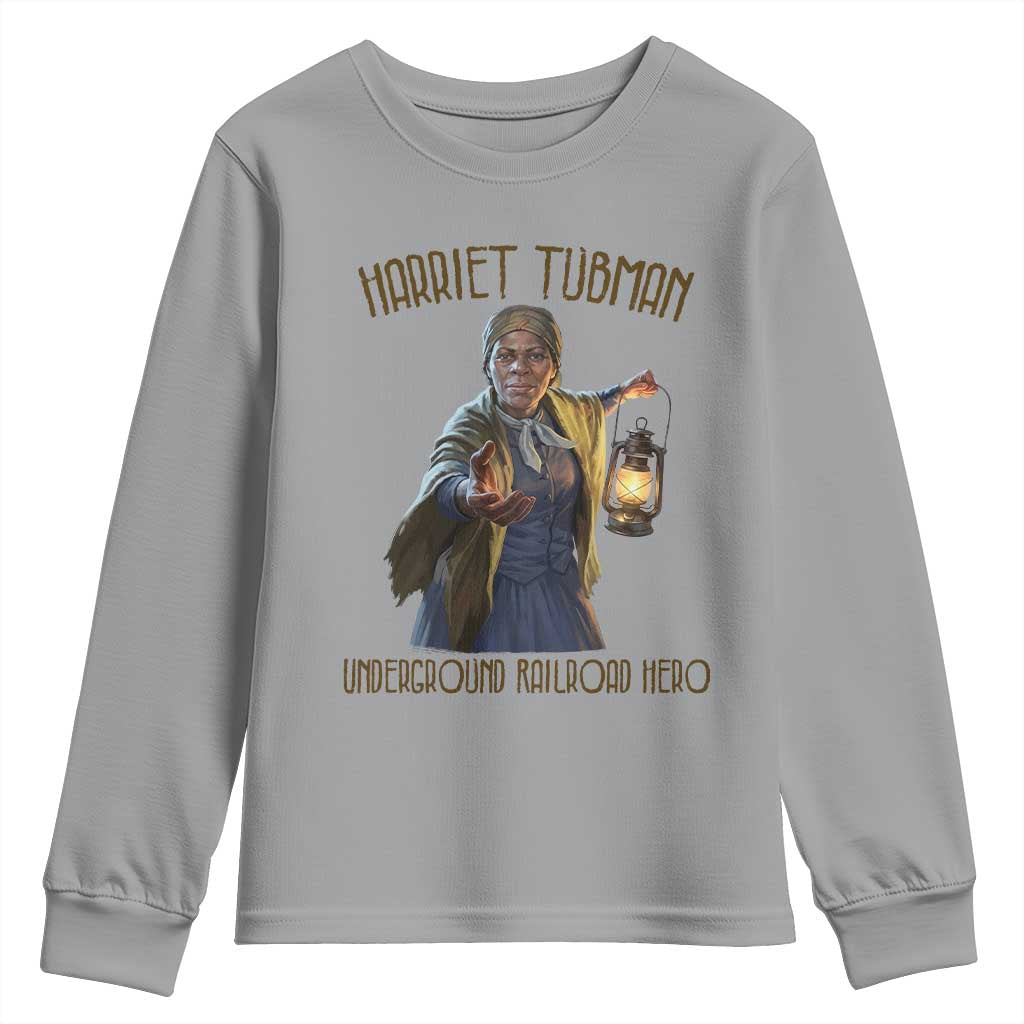 Harriet Tubman Youth Sweatshirt Underground Railroad Hero Black History Month Gift