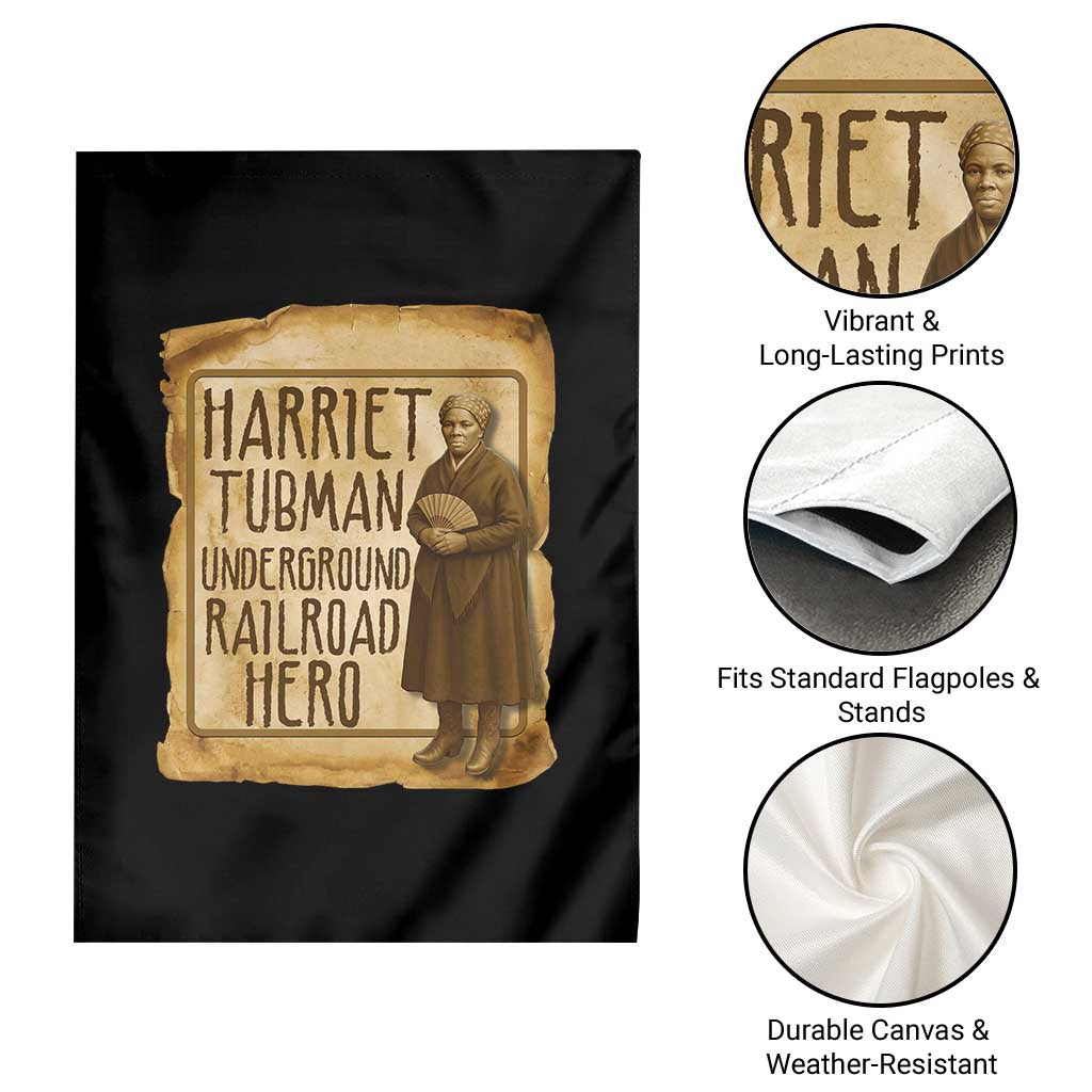 Underground Railroad Hero Harriet Tubman Garden Flag Feminist History Gift
