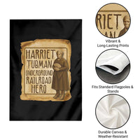 Underground Railroad Hero Harriet Tubman Garden Flag Feminist History Gift