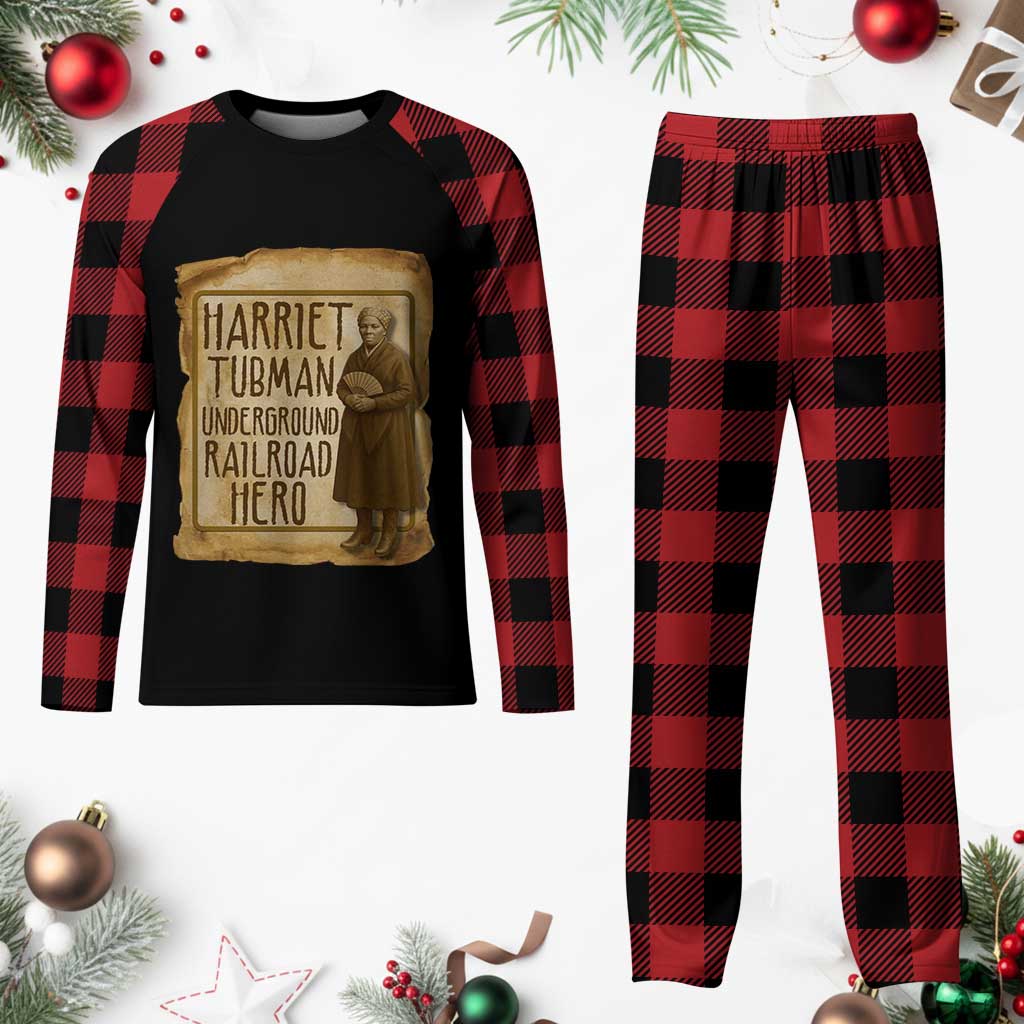 Underground Railroad Hero Harriet Tubman Plaid Pajama Set Feminist History Gift
