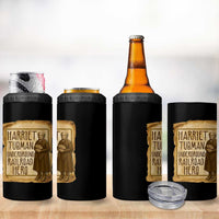 Underground Railroad Hero Harriet Tubman 4 in 1 Can Cooler Tumbler Feminist History Gift