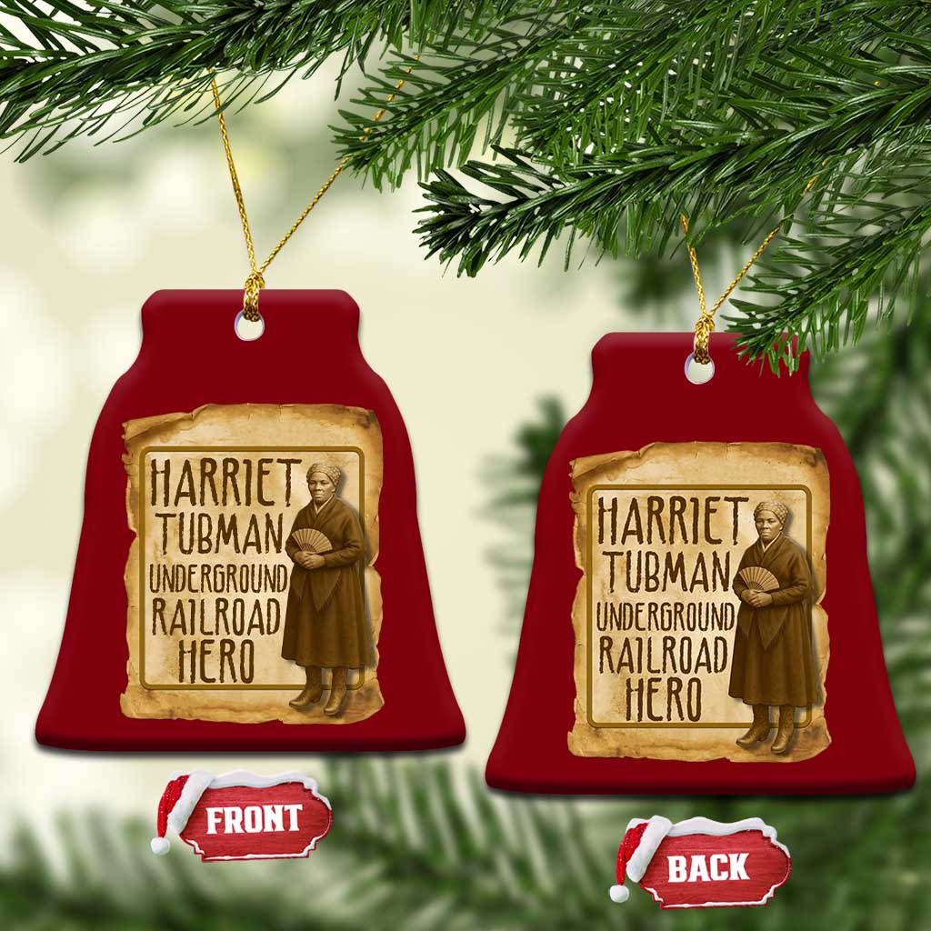Underground Railroad Hero Harriet Tubman Ceramic Ornament Feminist History Gift