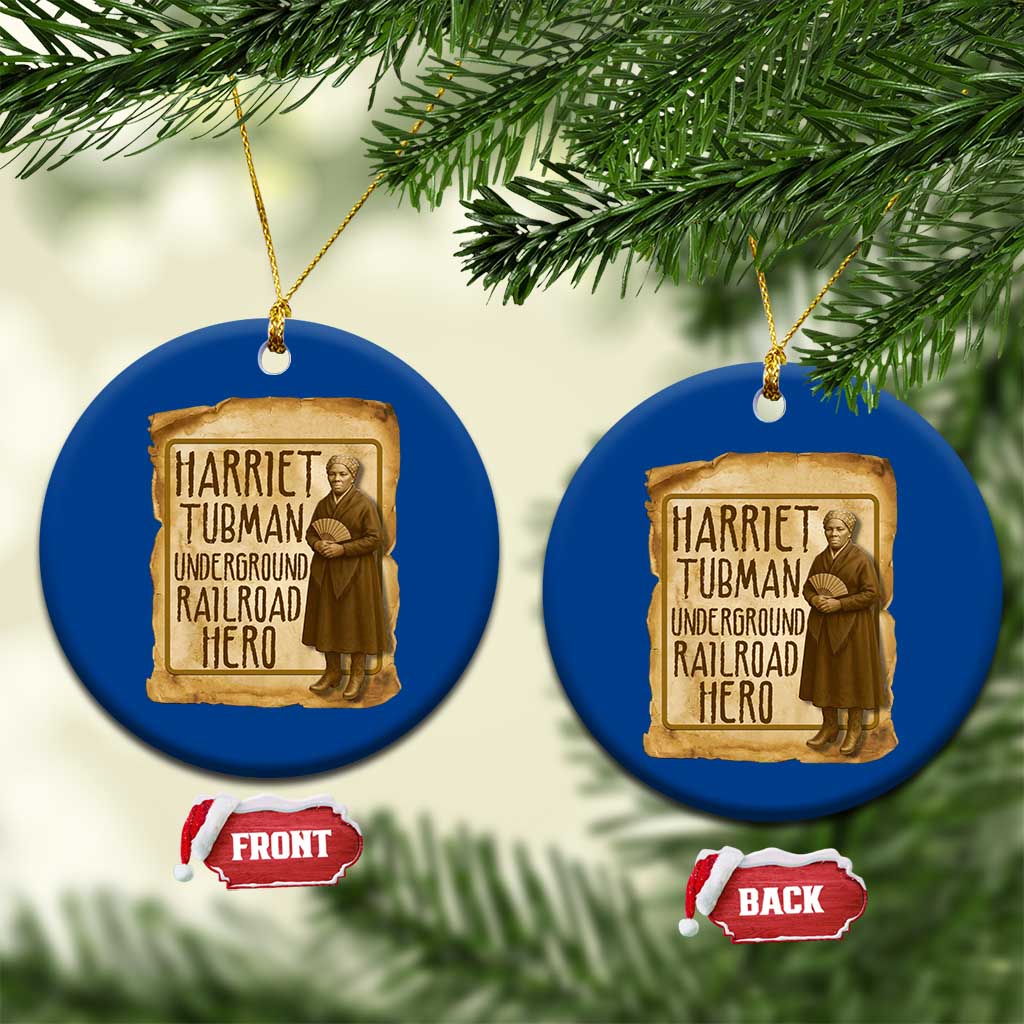 Underground Railroad Hero Harriet Tubman Ceramic Ornament Feminist History Gift