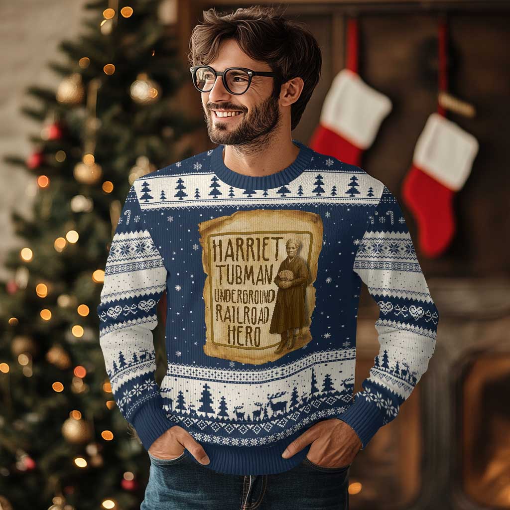 Underground Railroad Hero Harriet Tubman Ugly Christmas Sweater Feminist History Gift