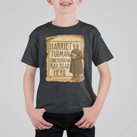 Underground Railroad Hero Harriet Tubman T Shirt For Kid Feminist History Gift