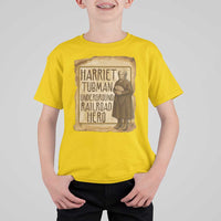 Underground Railroad Hero Harriet Tubman T Shirt For Kid Feminist History Gift