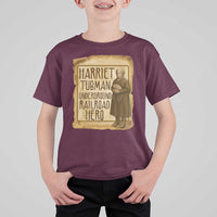 Underground Railroad Hero Harriet Tubman T Shirt For Kid Feminist History Gift