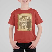 Underground Railroad Hero Harriet Tubman T Shirt For Kid Feminist History Gift