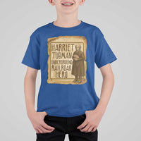 Underground Railroad Hero Harriet Tubman T Shirt For Kid Feminist History Gift