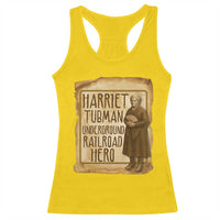 Underground Railroad Hero Harriet Tubman Racerback Tank Top Feminist History Gift