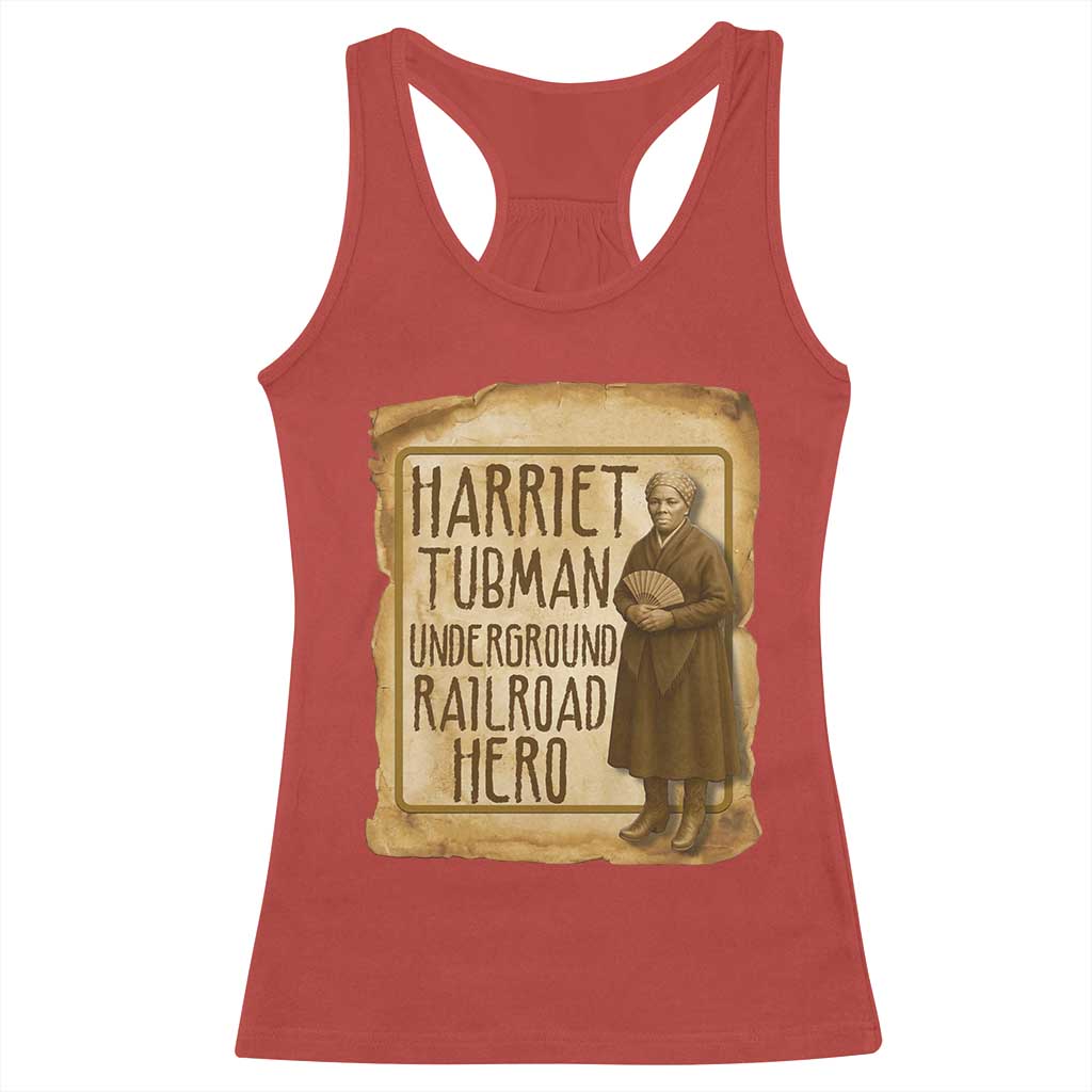 Underground Railroad Hero Harriet Tubman Racerback Tank Top Feminist History Gift
