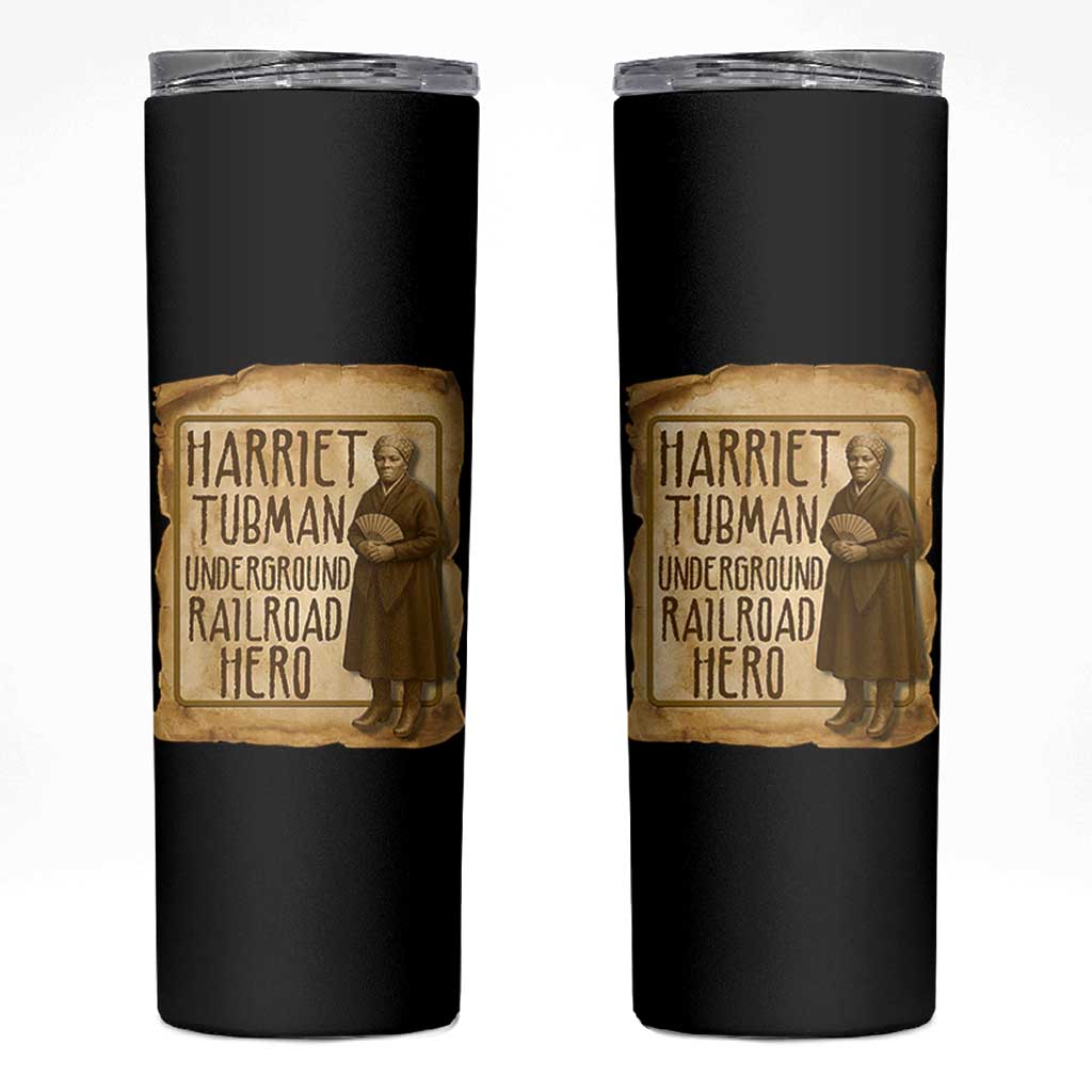 Underground Railroad Hero Harriet Tubman Skinny Tumbler Feminist History Gift