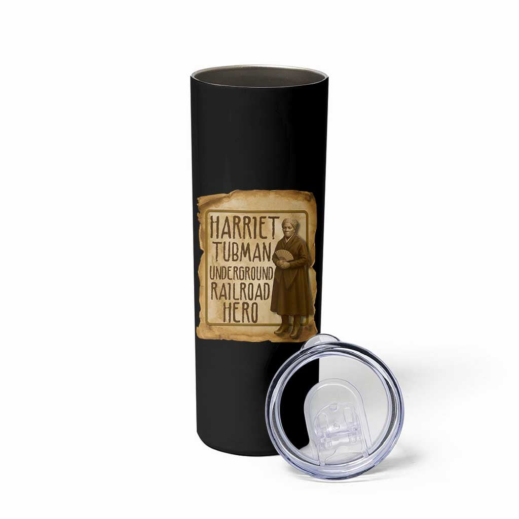 Underground Railroad Hero Harriet Tubman Skinny Tumbler Feminist History Gift
