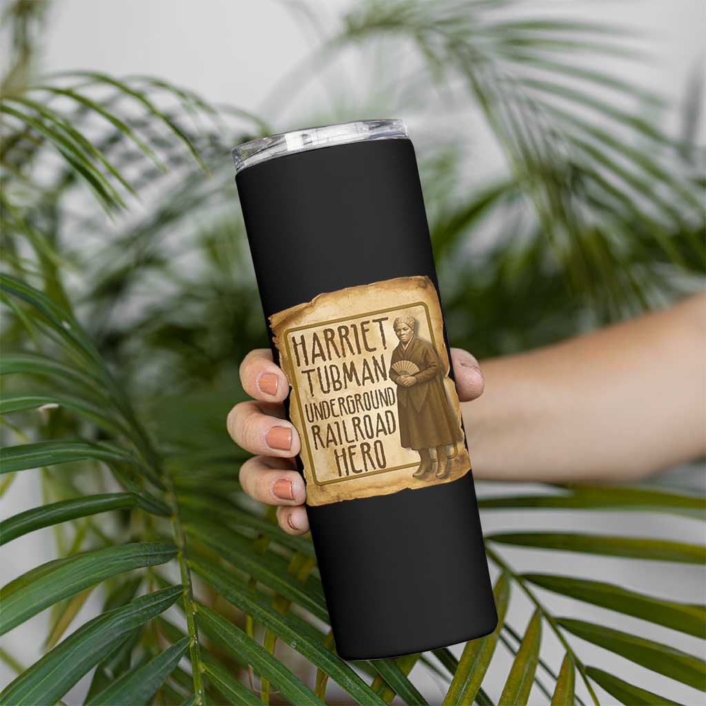 Underground Railroad Hero Harriet Tubman Skinny Tumbler Feminist History Gift