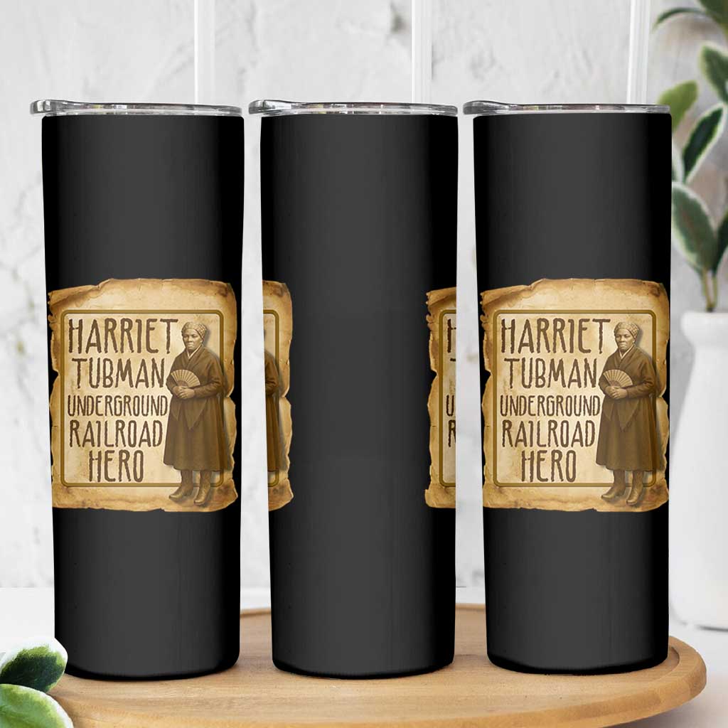 Underground Railroad Hero Harriet Tubman Skinny Tumbler Feminist History Gift