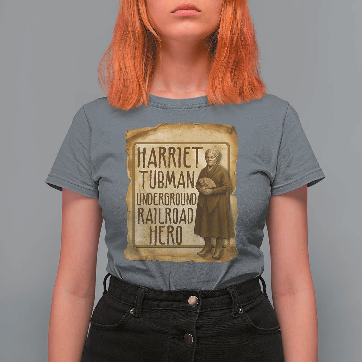 Underground Railroad Hero Harriet Tubman T Shirt For Women Feminist History Gift