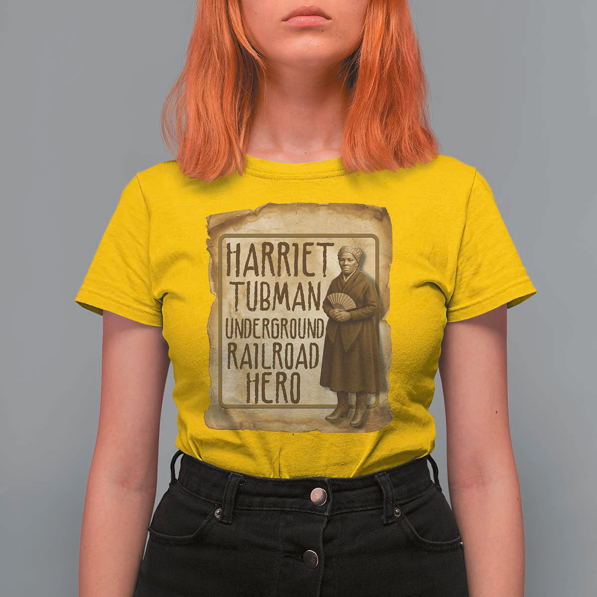 Underground Railroad Hero Harriet Tubman T Shirt For Women Feminist History Gift