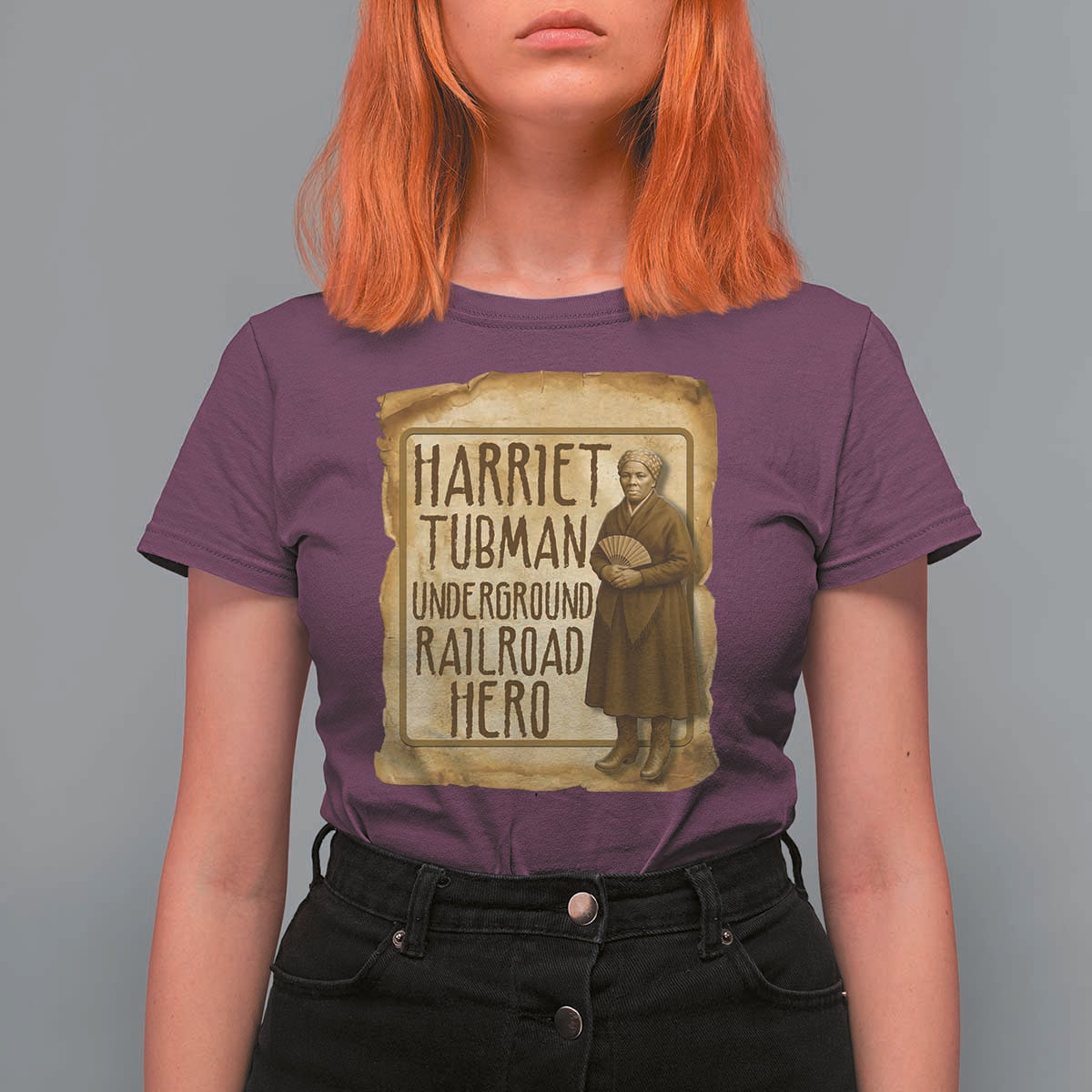 Underground Railroad Hero Harriet Tubman T Shirt For Women Feminist History Gift
