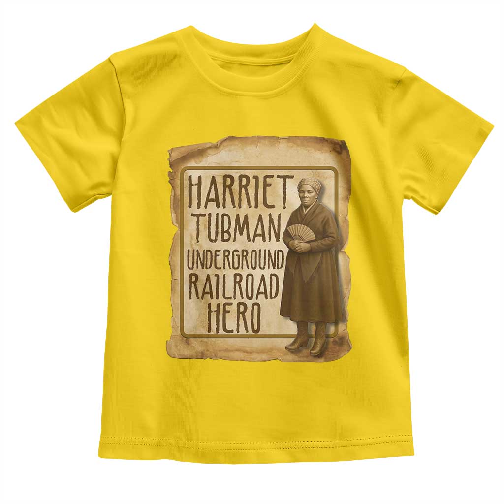 Underground Railroad Hero Harriet Tubman Toddler T Shirt Feminist History Gift