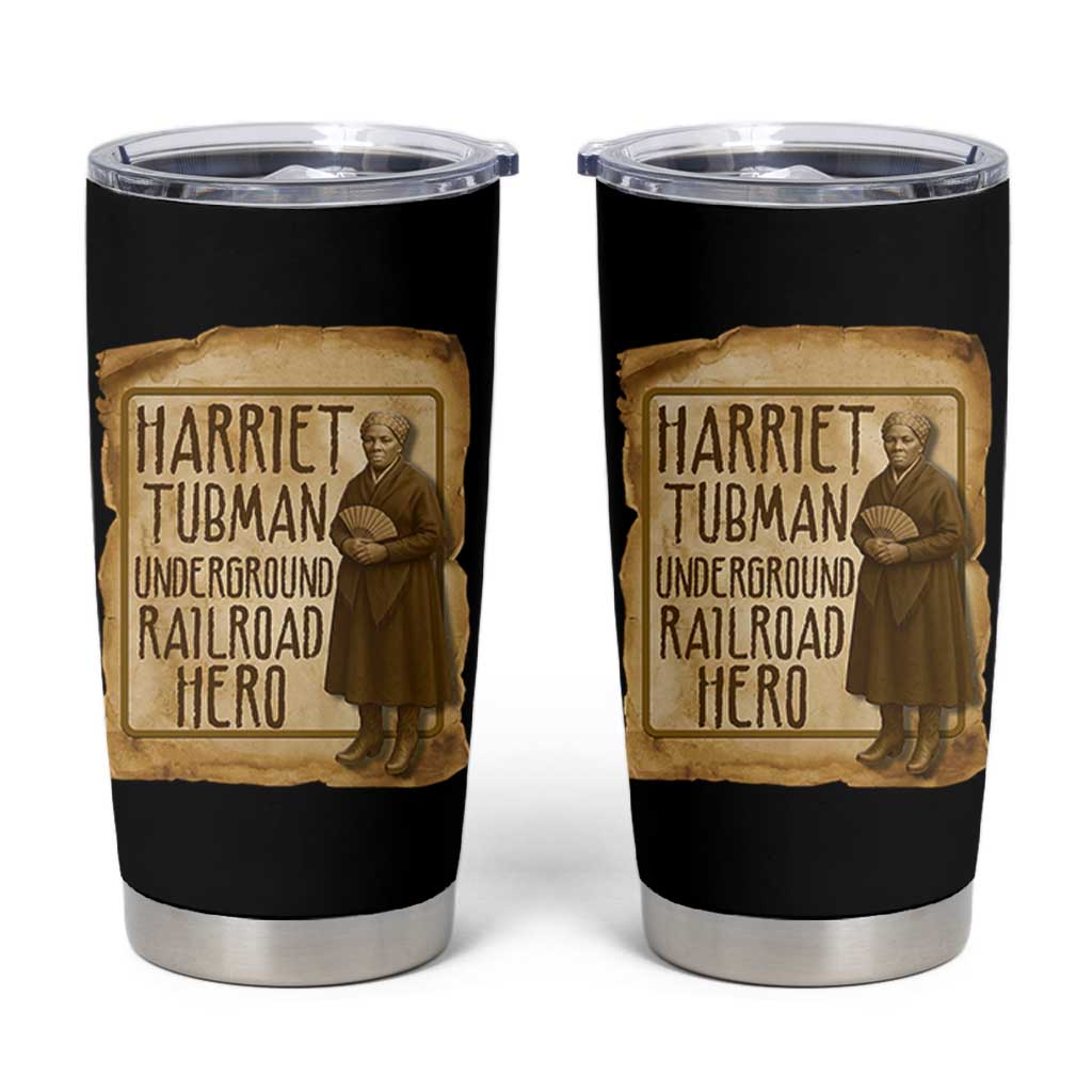 Underground Railroad Hero Harriet Tubman Tumbler Cup Feminist History Gift