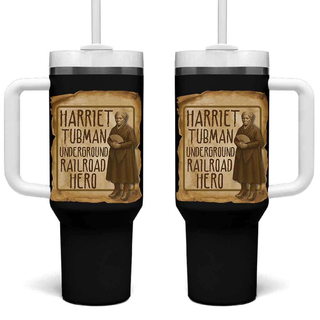 Underground Railroad Hero Harriet Tubman Tumbler With Handle Feminist History Gift