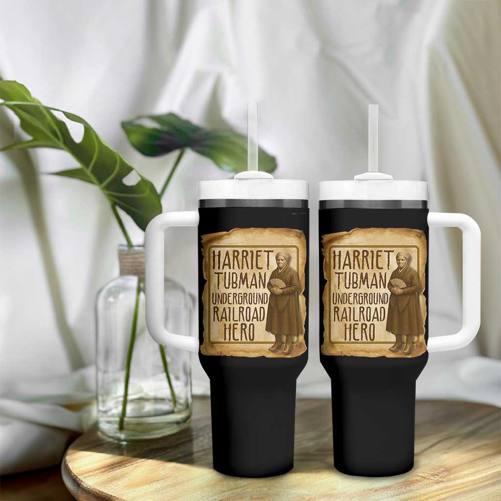 Underground Railroad Hero Harriet Tubman Tumbler With Handle Feminist History Gift