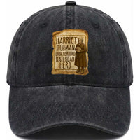 Underground Railroad Hero Harriet Tubman Washed Cotton Baseball Cap Feminist History Gift