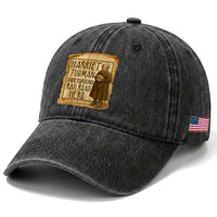 Underground Railroad Hero Harriet Tubman Washed Cotton Baseball Cap Feminist History Gift